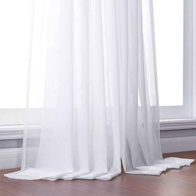 Tenda Voile Trasparente con Occhielli