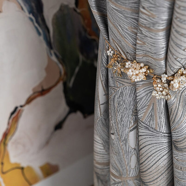 Tenda Oscurante a Fantasia Foglie Moderne