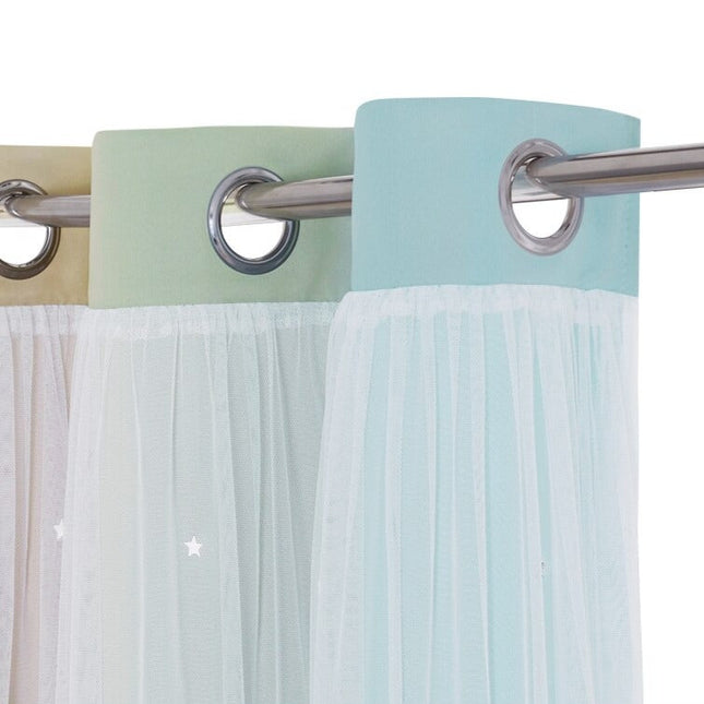 Tenda doppia per cameretta con stelle