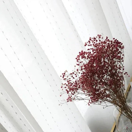 Tenda velata con motivo a pois