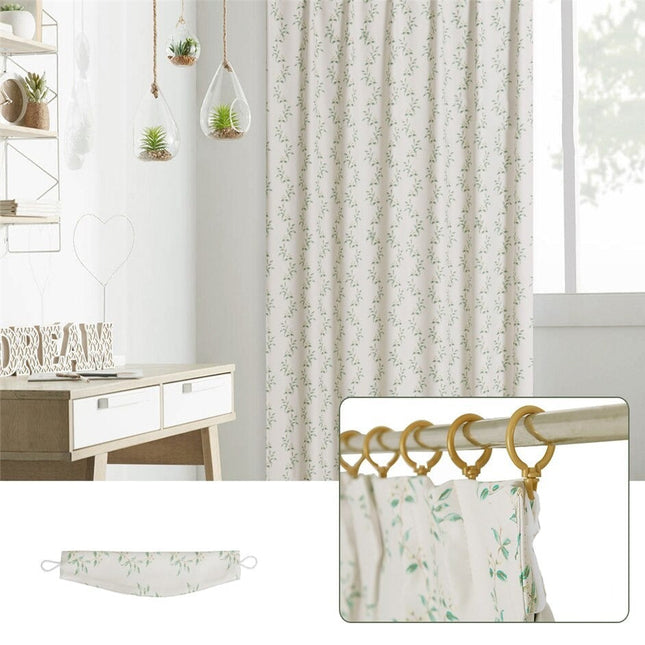 Tenda con fantasia vegetale per soggiorno