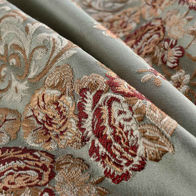 Tenda oscurante jacquard motivo floreale