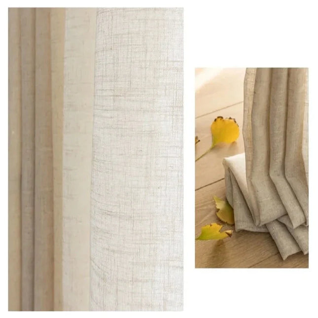 Tenda velata beige stile romantico