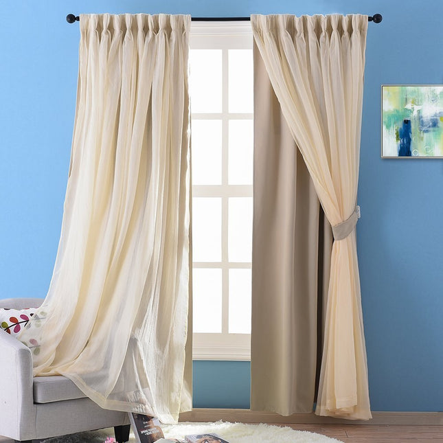 Tenda doppia moderna per camera letto