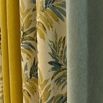 Tenda oscurante con motivo a foglie