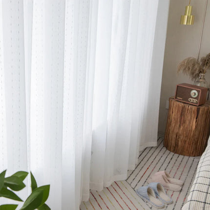 Tenda velata con motivo a pois