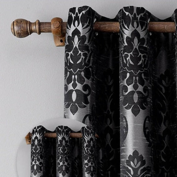 Tenda elegante in stile barocco damascato