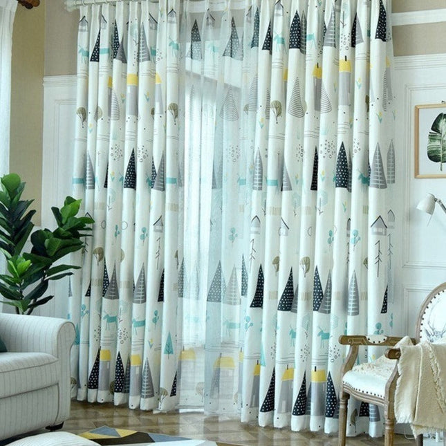 Tenda di lino per cameretta bambini