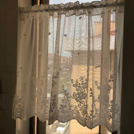 Tenda Voile Trasparente con Motivo Floreale