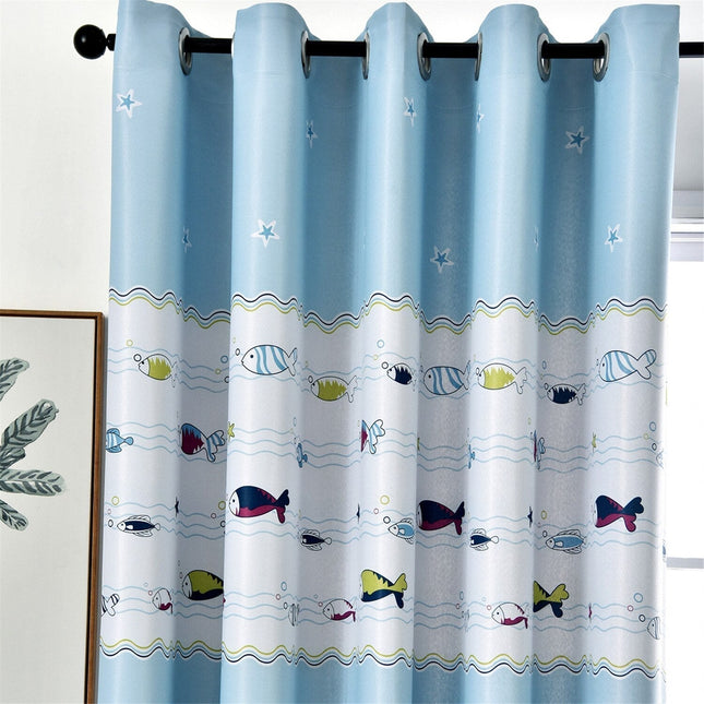 Tenda per cameretta con pesciolini colorati