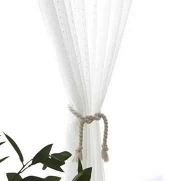 Tenda velata con motivo a pois