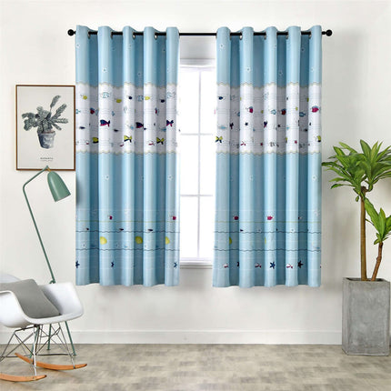 Tenda per cameretta con pesciolini colorati