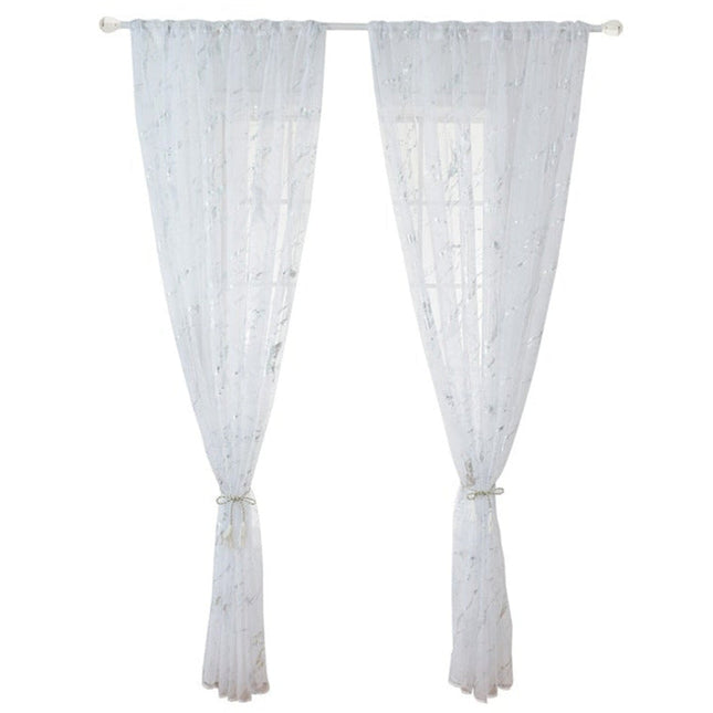 Tenda leggera effetto marmo dorato