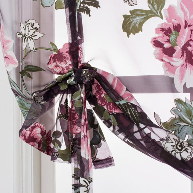 Tenda a pacchetto filtrante motivo floreale