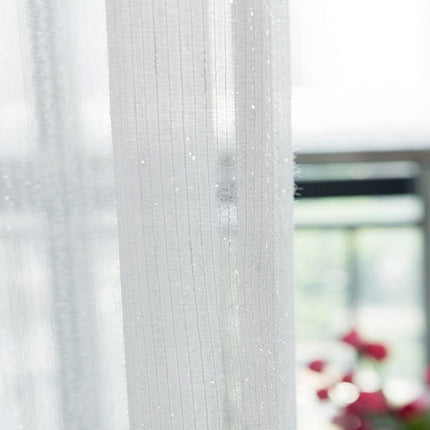 Tenda velata brillante con effetto glitter