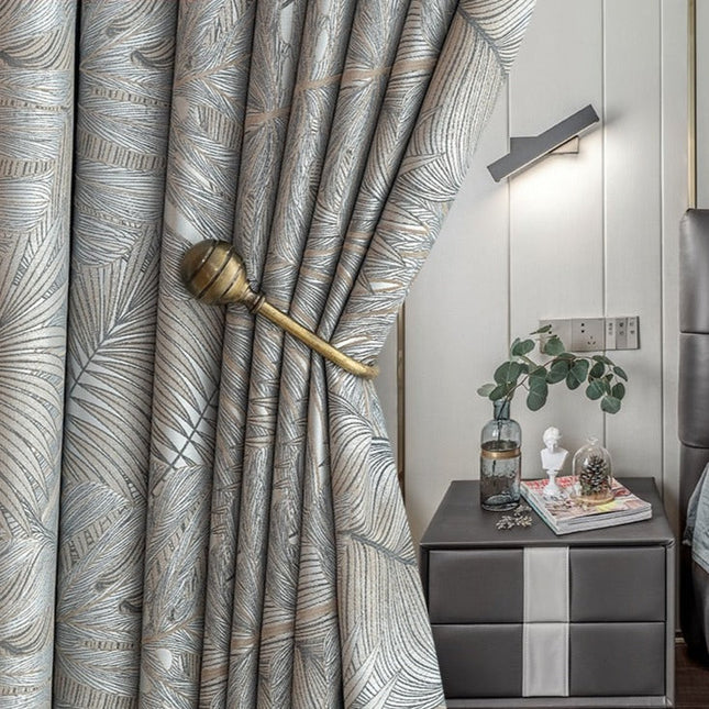 Tenda Oscurante a Fantasia Foglie Moderne