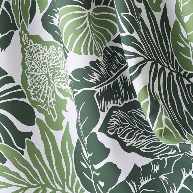 Tenda corta cucina stampa foglie tropicali