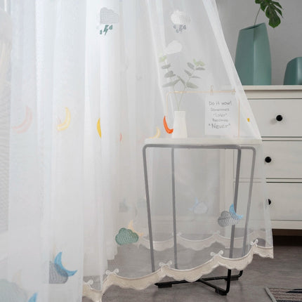 Tenda velata per bambini ricamata