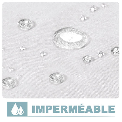 Tenda da esterno bianca effetto lino