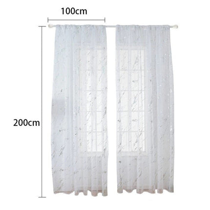 Tenda leggera effetto marmo dorato