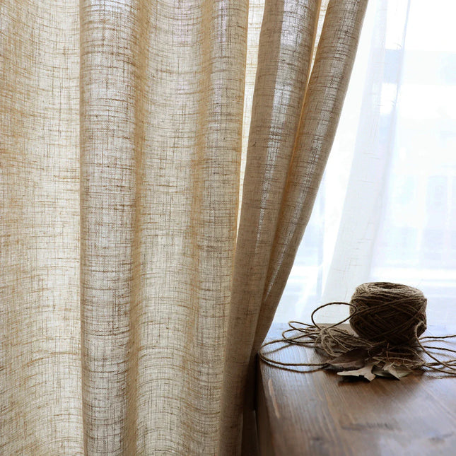 Tenda velata beige stile romantico