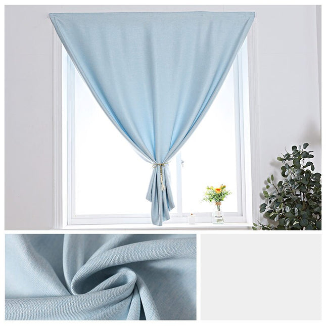 Tenda a strappo azzurra senza fori