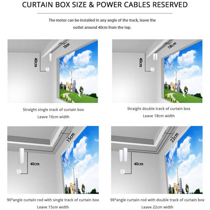Binario per tende motorizzato smart WiFi
