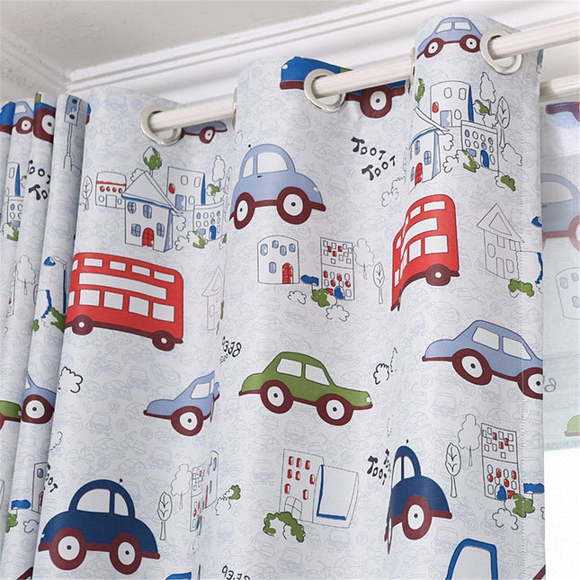 Tenda Cameretta Motivo Veicoli Colorati