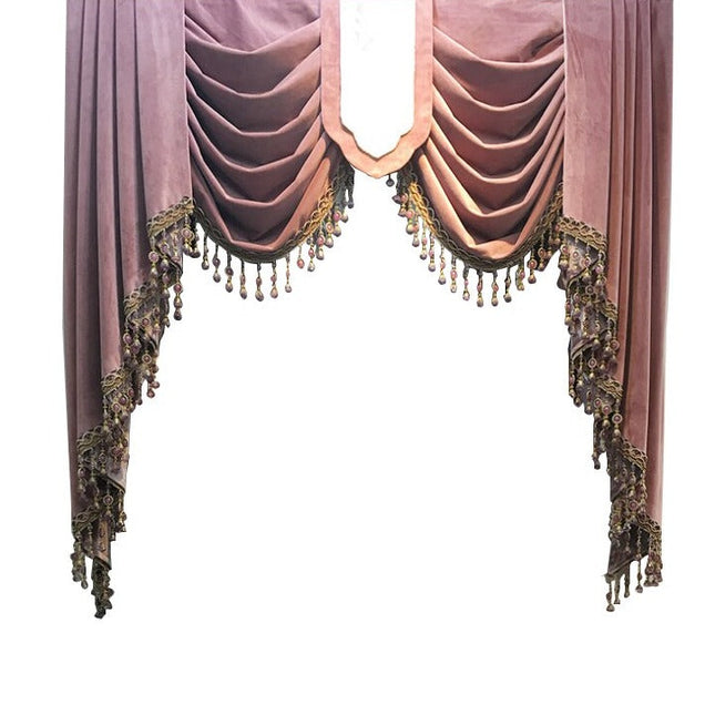 Tenda oscurante velluto ricamo barocco