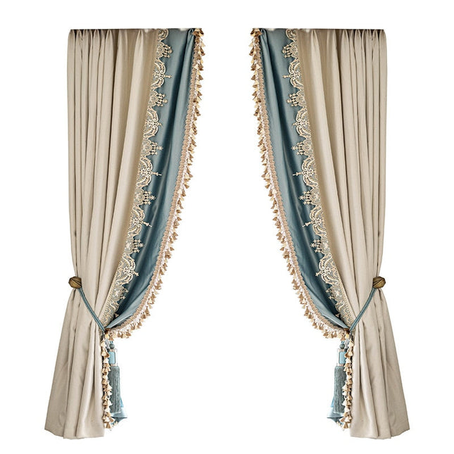 Tenda oscurante elegante con nappe