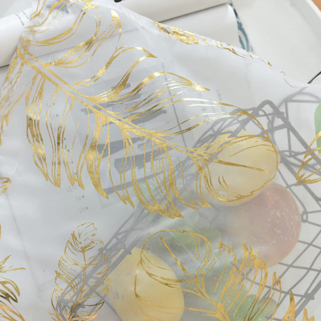 Tenda voile leggera con motivo piume