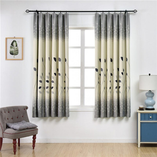 Tenda decorativa soggiorno motivo foglie