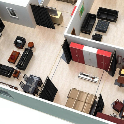 Tenda oscurante termica con occhielli