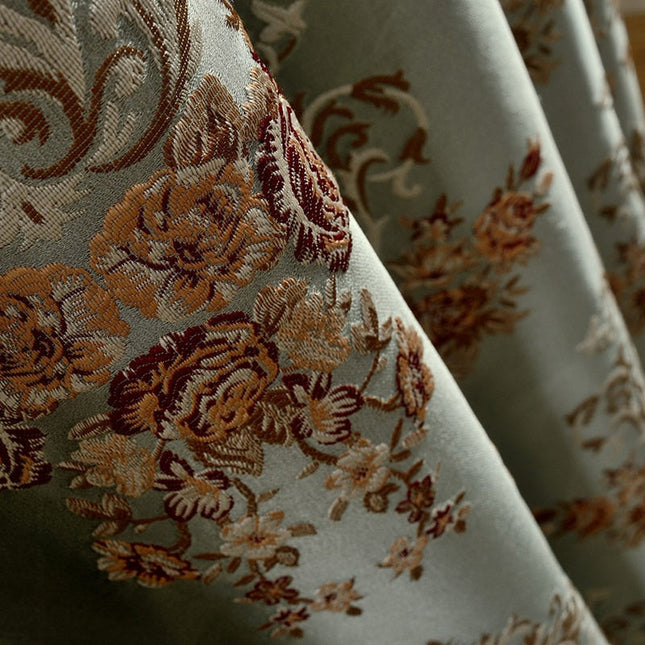 Tenda oscurante jacquard motivo floreale