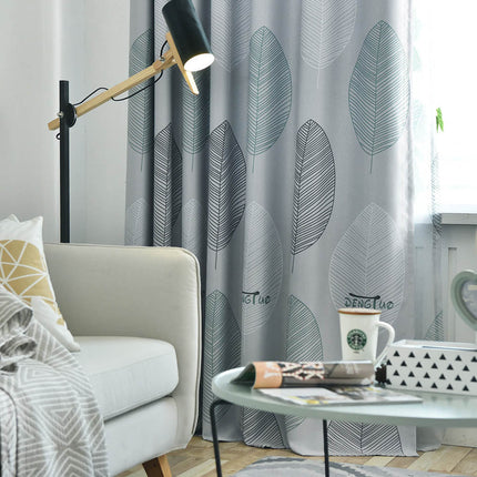 Tenda coprente moderna motivo foglie