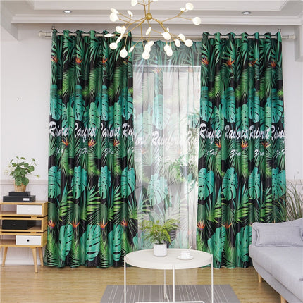Tenda oscurante stile giungla tropicale