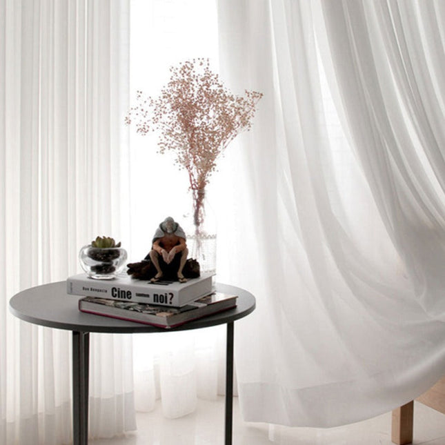 Tenda Trasparente in Tessuto Bianco