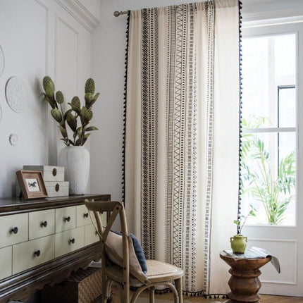 Tenda Leggera Stile Boho con Nappe