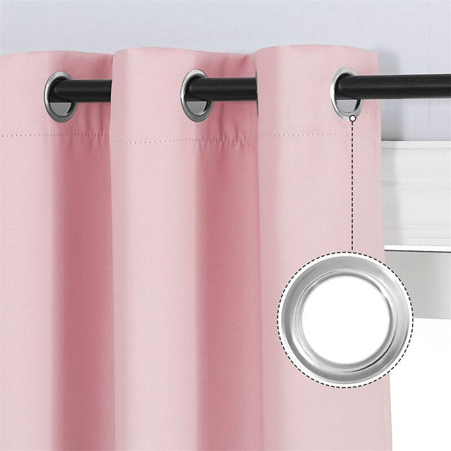 Tenda oscurante sfumata rosa e grigio