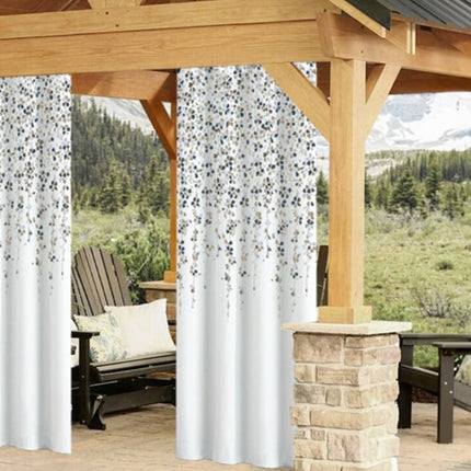 Tenda per soggiorno con motivo floreale