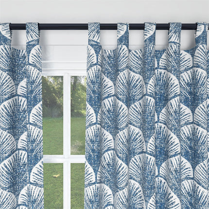 Tenda con Motivo a Ventaglio Blu