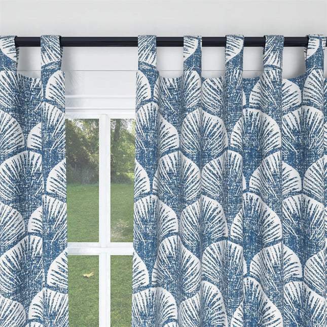 Tenda con Motivo a Ventaglio Blu