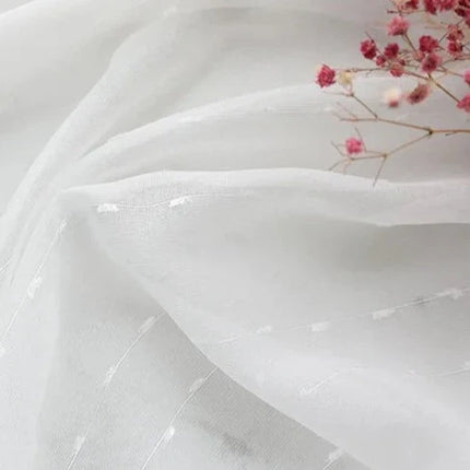 Tenda velata con motivo a pois