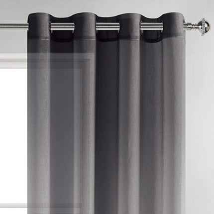 Tenda velata sfumata bianco e nero
