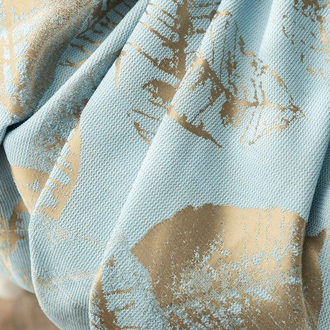 Tenda jacquard elegante motivo foglie