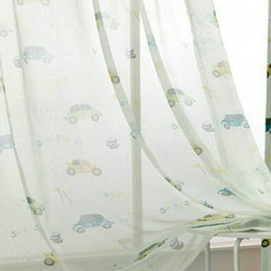 Tenda Voile Verde per Cameretta Bambini