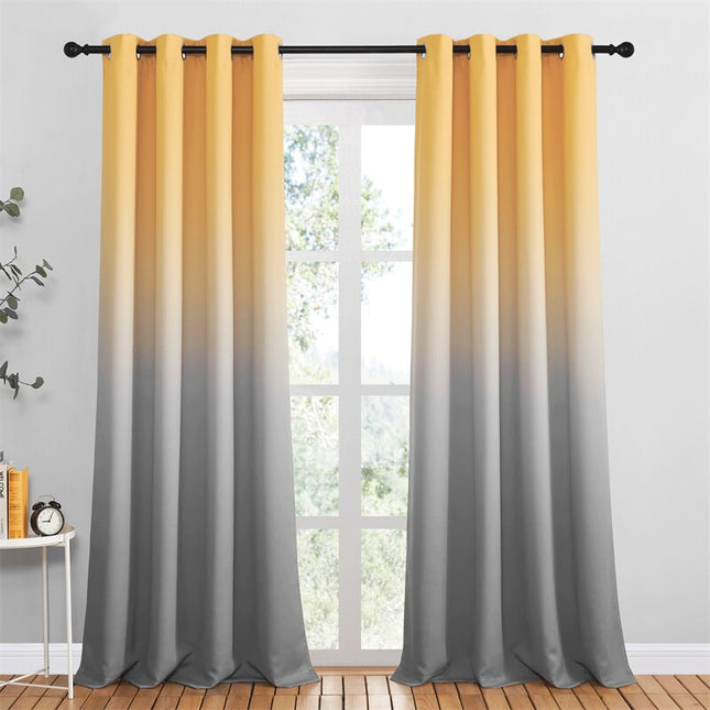 Tenda oscurante sfumata rosa e grigio