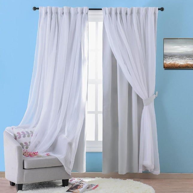 Tenda doppia moderna per camera letto