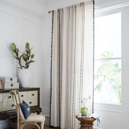 Tenda Leggera Stile Boho con Nappe