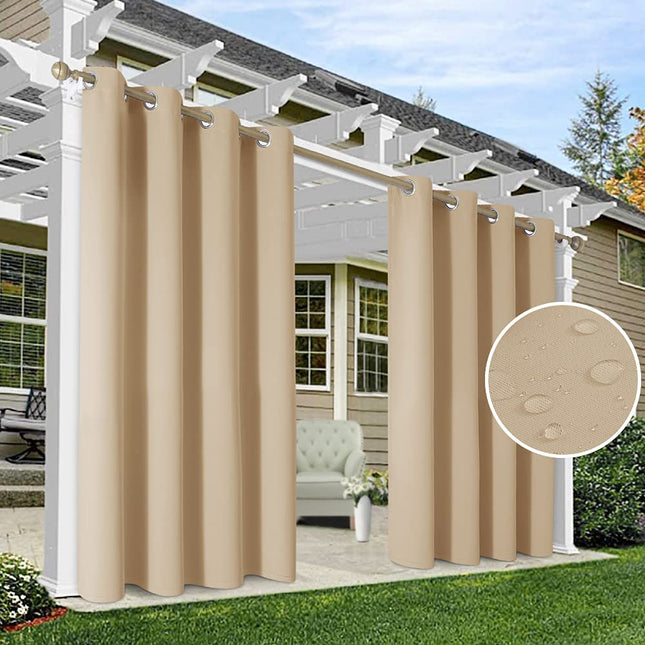 Tenda da esterno impermeabile con anelli